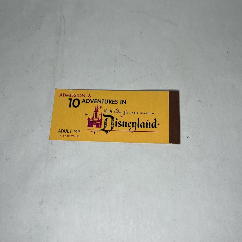 Original Disneyland admission ticket! From the 60’s!